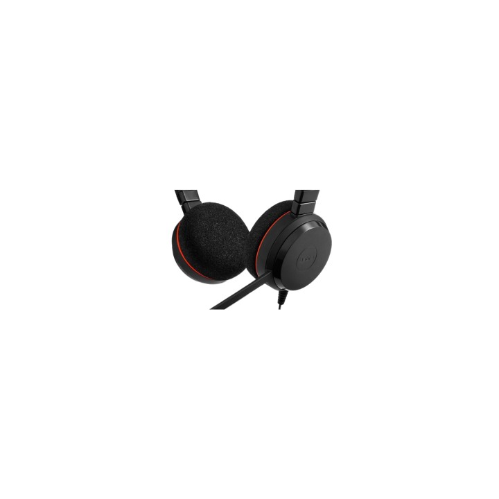 Jabra Evolve 20 MS stereo auriculares diadema USB tipo A Negro