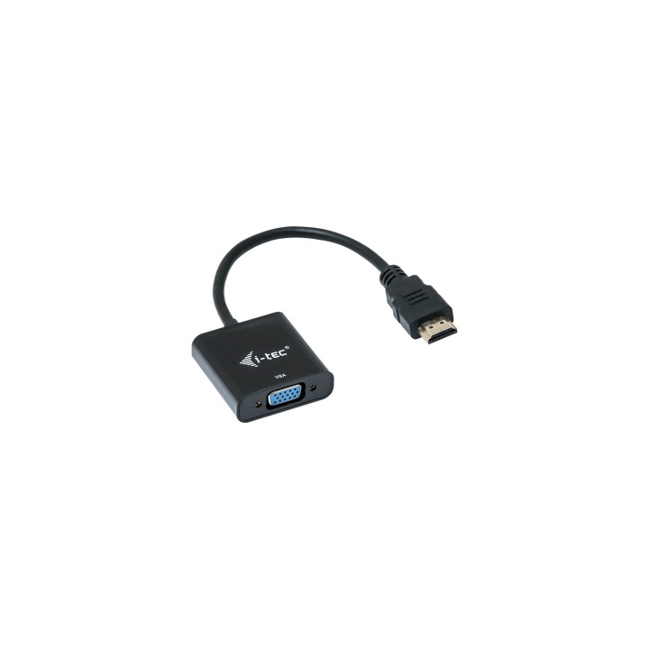 i-tec Adaptador de cable de vÍ­deo 0,15 m HDMI, VGA Negro