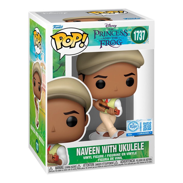 Figura POP Disney Tiana y el Sapo Naveen with Ukulele