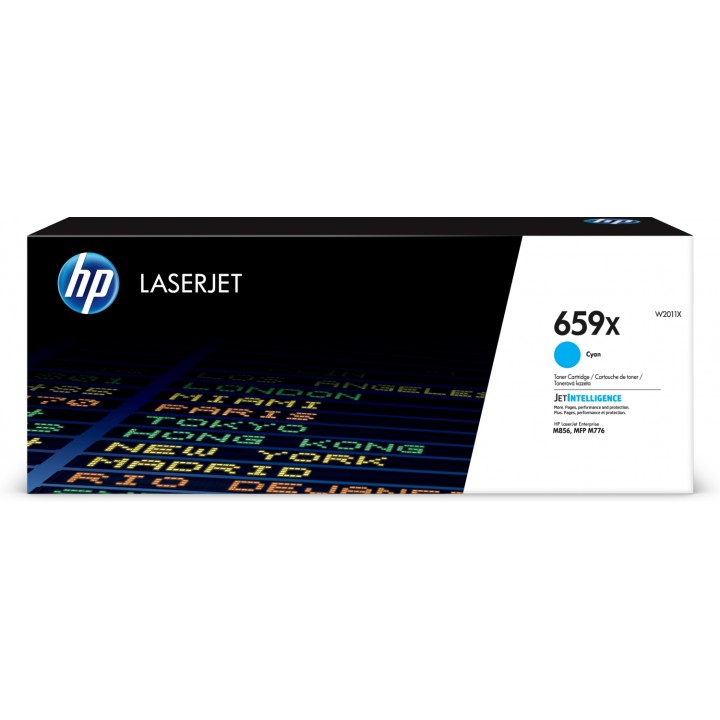 Hp LaserJet 659X toner original cian