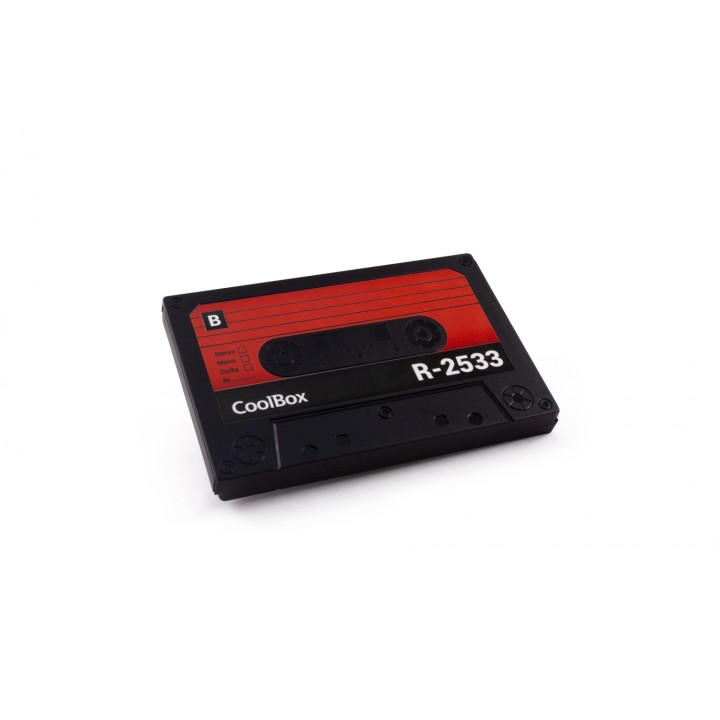 Coolbox slimchase R-2533 carcasa de disco duro 2.5 ssd usb negro rojo