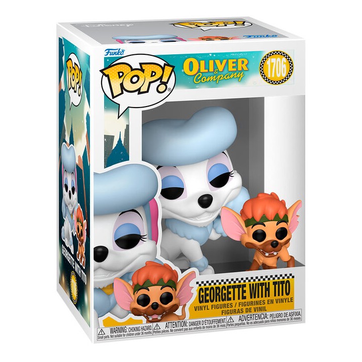 Figura POP Disney Oliver & Company Georgette with Tito