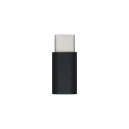 Aisens Mini adaptador usb 2.0 tipo-c macho a Micro usb-b hembra negro