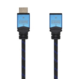 AISENS Cable HDMI V2.0 Prolongador Premium Alta Velocidad / HEC 4K@60Hz 18Gbps 1 m Negro, Azul