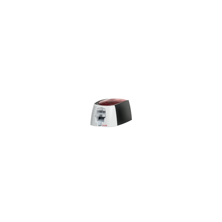 Evolis Badgy impresora de tarjeta plástica Transferencia térmica 260 x 300 DPI Negro, Rojo, Blanco