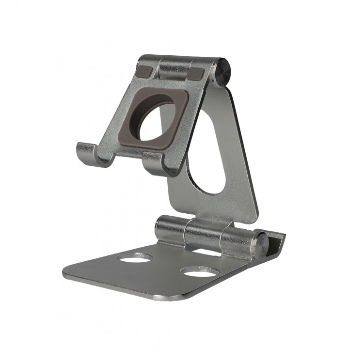 KSIX Soporte Sobremesa Swivel Giratorio Aluminio para SmartPhones Tablet Smartwatch