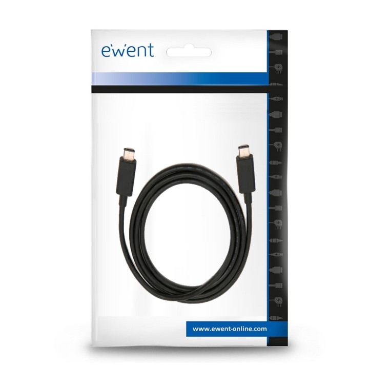 Ewent Cable USB C 3.2 Gen 2 (3.1 Gen 2) 1 m Negro