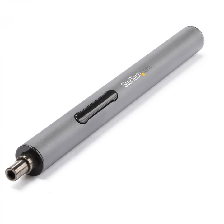 StarTech.com Destornillador electrico con juego de 55 puntas de precision a pilas plata