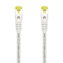 AISENS Cable De Red Latiguillo RJ45 LSZH Cat.7 600 MHz S/FTP PIMF AWG26, Blanco, 2.0 m