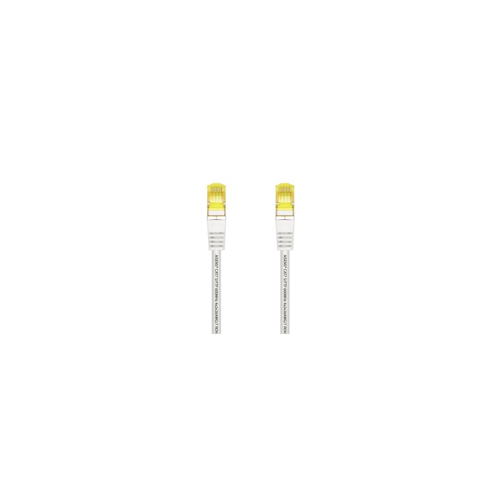 AISENS Cable De Red Latiguillo RJ45 LSZH Cat.7 600 MHz S/FTP PIMF AWG26, Blanco, 2.0 m