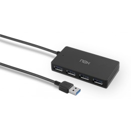 NOX Lite Hub One USB 3.2 Gen 1 (3.1 Gen 1) Type-A 10 Mbit/s Negro