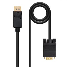 Nanocable Cable conversor DISPLAYPORT a VGA (D-Sub) 5 m Negro