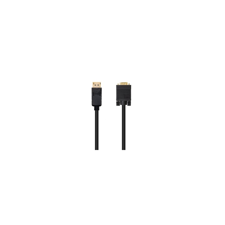 Nanocable Cable conversor DISPLAYPORT a VGA (D-Sub) 5 m Negro