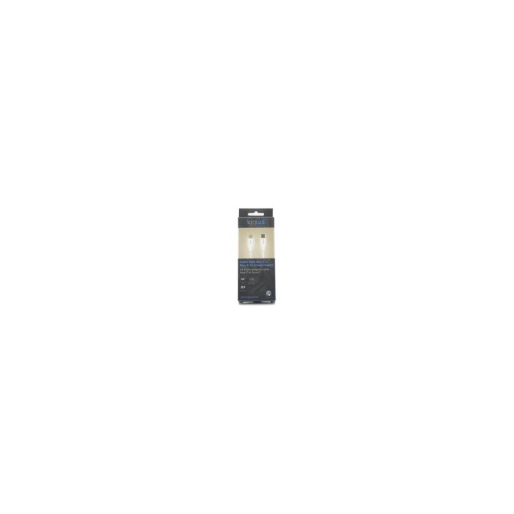 iggual IGG317365 Cable usb tipo-c macho a macho 1m blanco