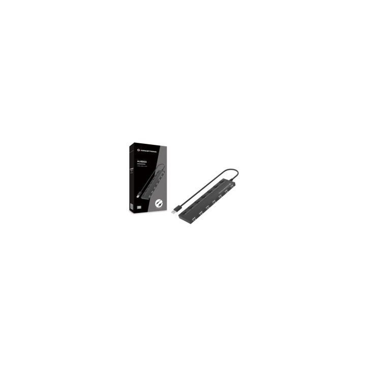 Conceptronic HUB de interfaz USB 2.0 480 Mbit/s Negro