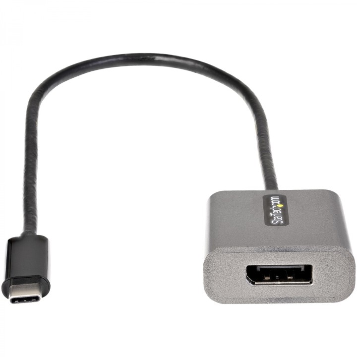 StarTech.com Adaptador usb tipo-c macho a displayport hembra negro gris