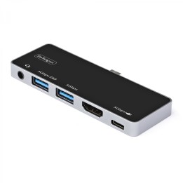 StarTech.com Adaptador Multipuertos USB C a HDMI 2.0 de 4K 60Hz - Entrega de Alimentación PD de 100W Pass Through - Hub USB 3.0