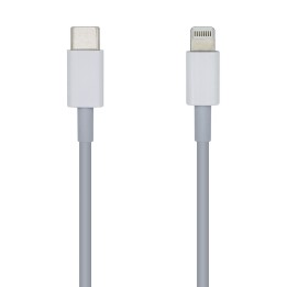 Aisens Cable lightning macho a usb tipo-c macho 1m blanco