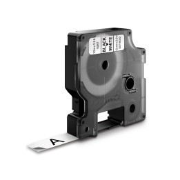 DYMO D1 - Etiquetas Durable - Negro sobre blanco - 12mm x 5.5m