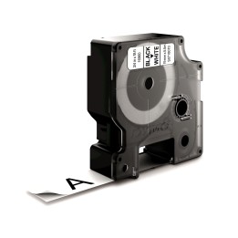 Dymo D1 Etiquetas durable negro sobre blanco 19mm x 5.5m