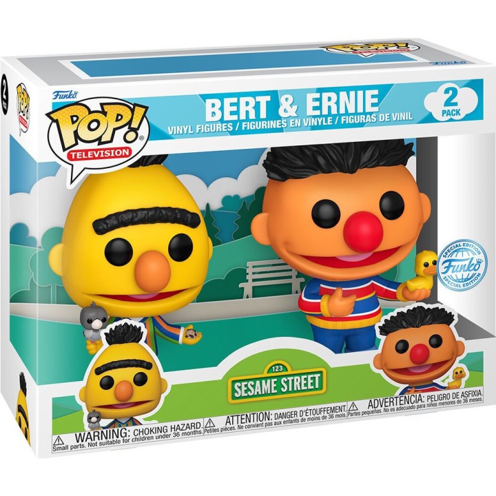 Blister 2 figuras POP Barrio Sesamo Epi y Blas Exclusive