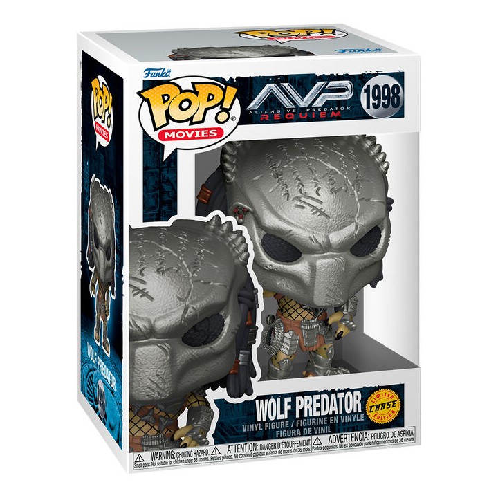 Figura POP Alien vs Predator Requiem Wolf Predator 5 + 1 Chase