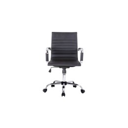 Equip 651002 silla de oficina asiento respaldo acolchado negro