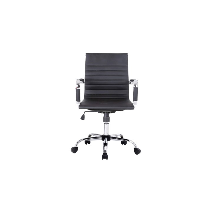 Equip 651002 silla de oficina asiento respaldo acolchado negro