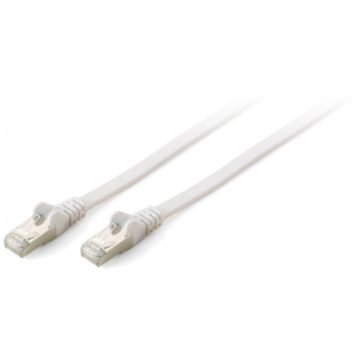 EQUIP cable de red RJ-45 Cat6a S/FTP (S-STP) Macho/Macho, 3 m Blanco