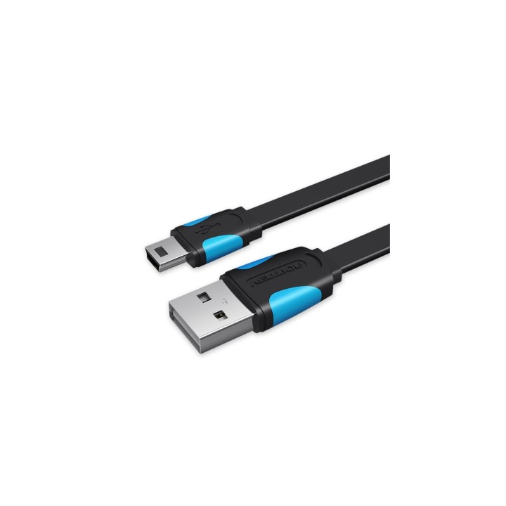 Vention Cable USB 2.0 VAS-A14-B050/ Mini USB Macho - USB Macho/ 50cm/ Azul y Negro