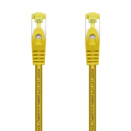 AISENS Cable De Red Latiguillo RJ45 LSZH Cat.7 600 MHz S/FTP PIMF AWG26, Amarillo, 25 cm