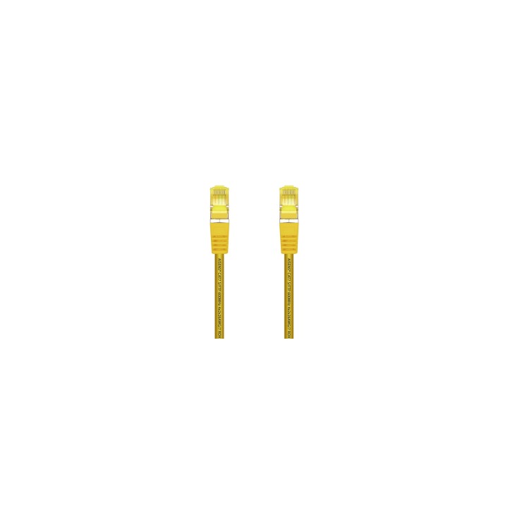 AISENS Cable De Red Latiguillo RJ45 LSZH Cat.7 600 MHz S/FTP PIMF AWG26, Amarillo, 25 cm
