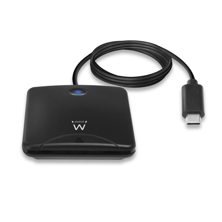 Ewent lector de tarjeta inteligente Interior USB 3.2 Gen 1 (3.1 Gen 1) Negro