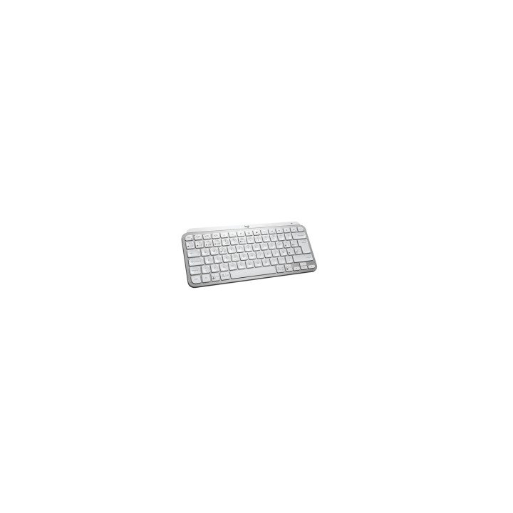 Teclado Logitech MX Keys Mini RF Wireless + Bluetooth QWERTY Español Aluminio, Blanco