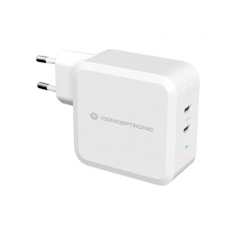 Conceptronic Cargador de dispositivo móvil Interior USB Tipo C Blanco