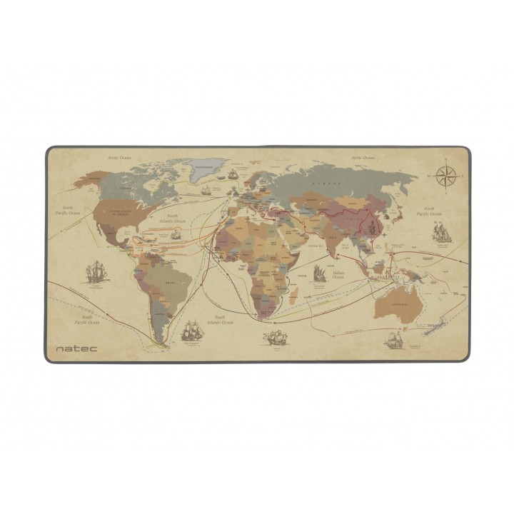 Natec Discoveries Alfombrilla tela caucho Multicolor