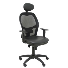 SILLA JORQUERA MALLA NEGRO CABECERO FIJO ASIENTO SIMILPIEL NEGRO 15SNSPNEC