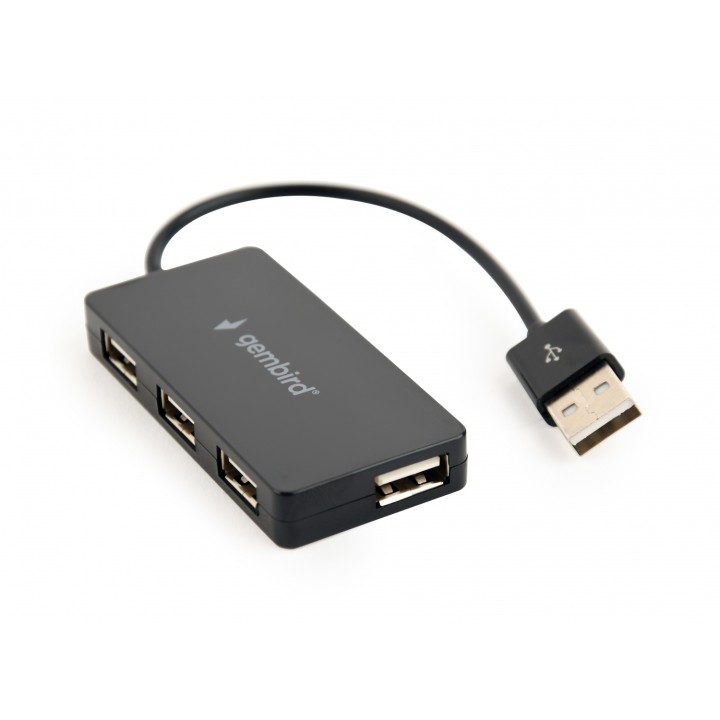 Gembird UHB-U2P4-04 Hub de interfaz usb 2.0 4puertos 480 Mbit/s negro
