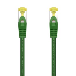 AISENS Cable De Red Latiguillo RJ45 LSZH Cat.7 600 MHz S/FTP PIMF AWG26, Verde, 25 cm