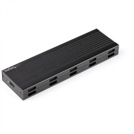 StarTech.com Caja Externa USB-C de 10Gbps a NVMe M.2 or SSD SATA M.2 - Carcasa de Aluminio Portátil para SSD NGFF M.2 PCIe/SATA