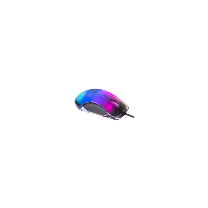 Mars Gaming MMGLOW Ratón Gaming RGB Chroma-Glow Acabado Espejo 12800 DPI Negro