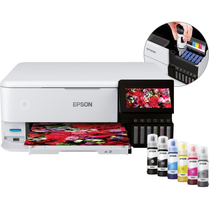 Epson EcoTank ET-8500 Impresora multifuncion wifi ethernet duplex A4 blanco