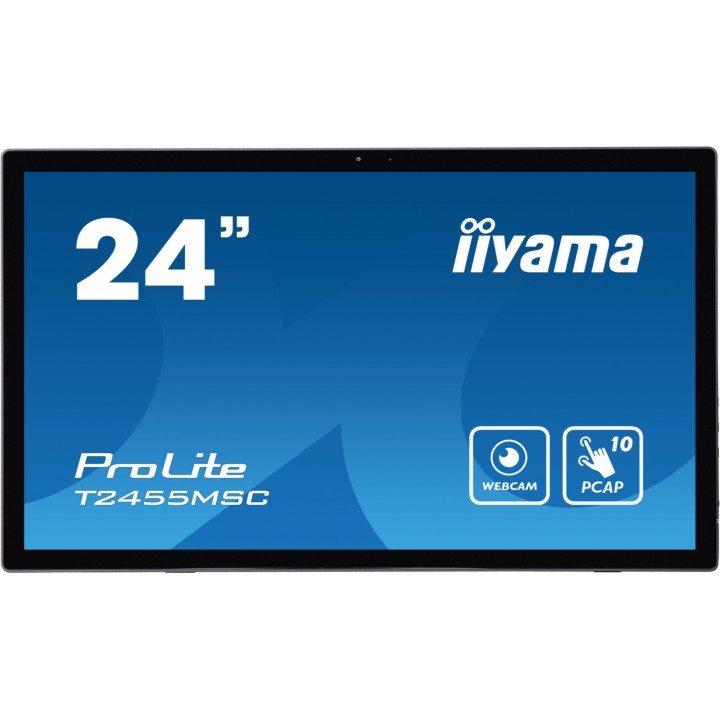 iiyama T2455MSC-B1 pantalla de señalización Pantalla plana para señalización digital 61 cm (24") LED 400 cd / m² Full HD Negro