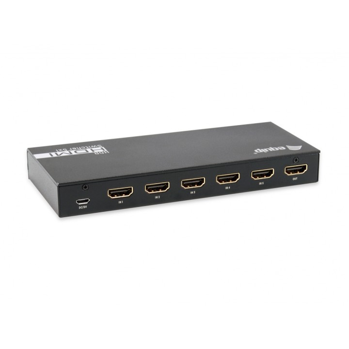 Equip 332726 Interruptor de video HDMI 2.0 negro