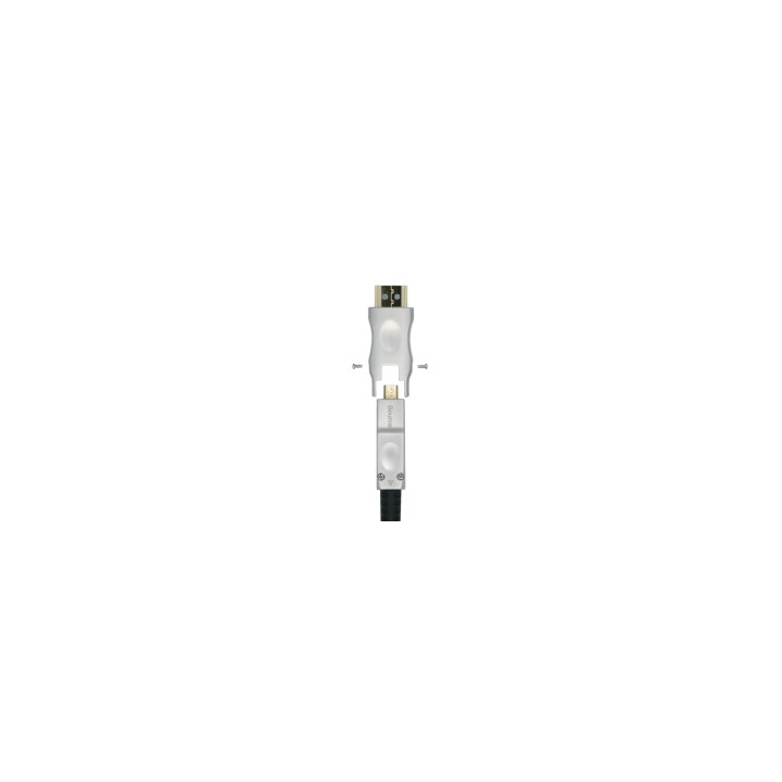Aisens Cable Hdmi tipo-a estandar macho a Hdmi tipo-d micro V2.0 AOC desmontable premium alta velocidad negro