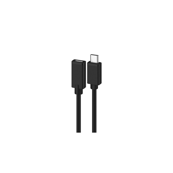 Ewent Cable USB C Macho/USB C Hembra 1,8 m Negro