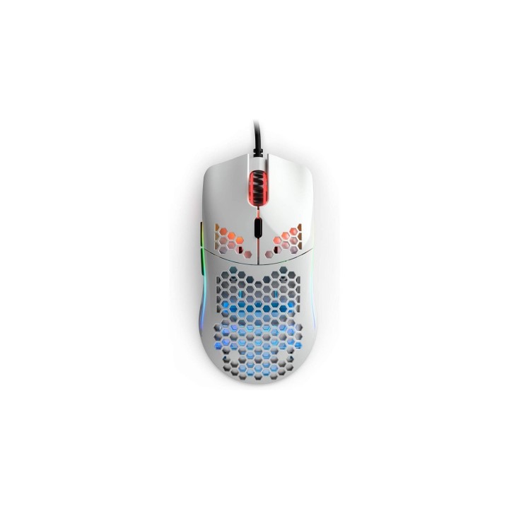 Glorious PC Gaming Race Model O Ratón Gaming 12000 DPI Blanco Brillante