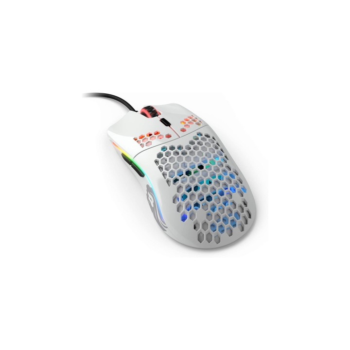Glorious PC Gaming Race Model O Ratón Gaming 12000 DPI Blanco Brillante