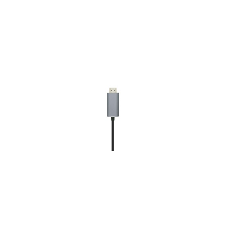 AISENS Cable conversor USB-C a HDMI 4K@60HZ, USB-C/M-HDMI/M, Negro, 0.8m