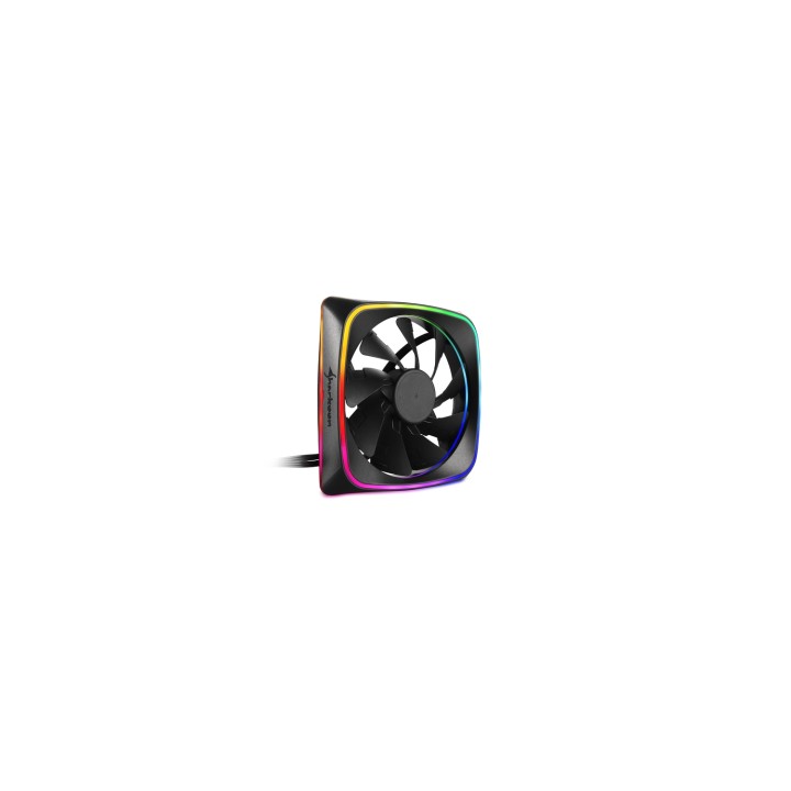 Sharkoon RGB SHARK Lights Carcasa del ordenador Ventilador 12 cm Negro